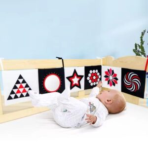 Black & White Red Crib Cot Book